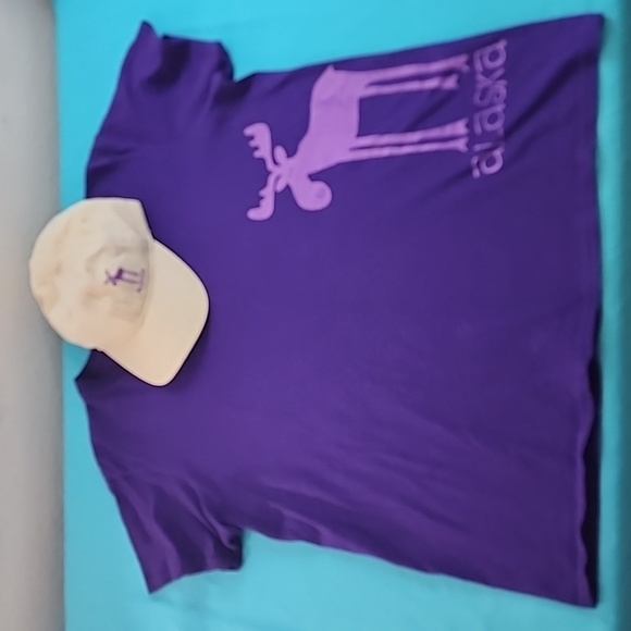 NWOT Alaska Moose T-Shirt with Matching Hat - Picture 6 of 16